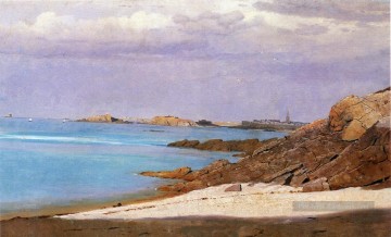 Saint Malo Bretagne paysage luminisme William Stanley Haseltine Peinture à l'huile